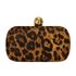 Alexander McQueen Leopard Printed Skull Clutch, back view